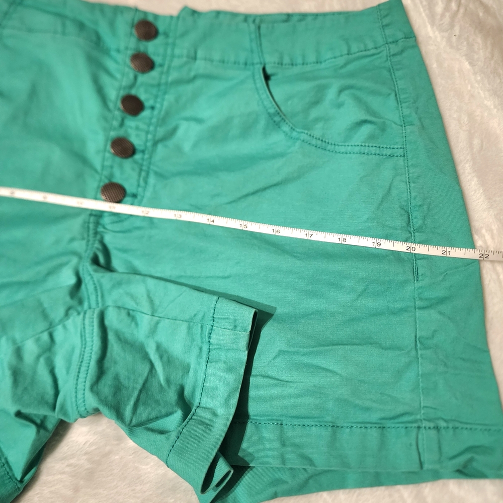 Cabi High Waist Aqua Shorts - Picture 4 of 5
